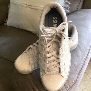 New. Never Worn. Gray K-Swiss Sneakers. Excellent condition!